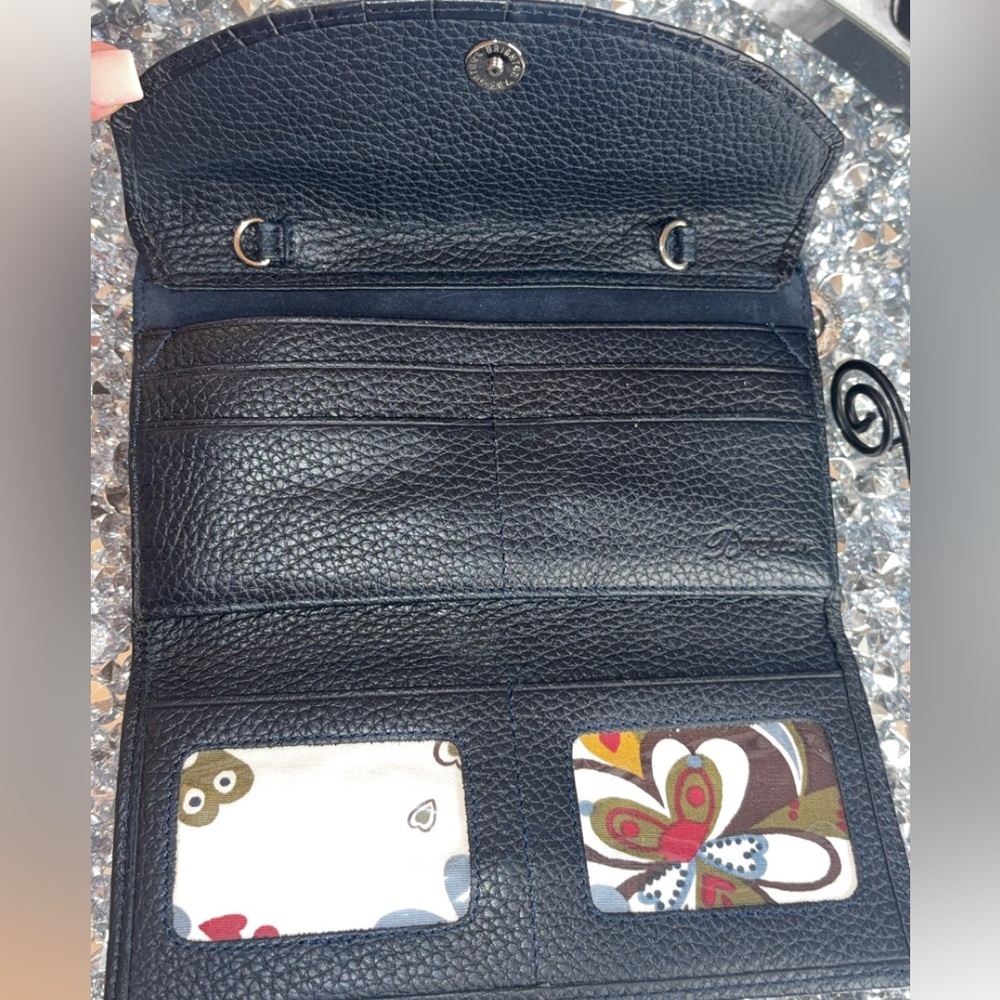 BRIGHTON Crocodile Embossed crossbody Credit card holder EUC - Picture 14 of 14
